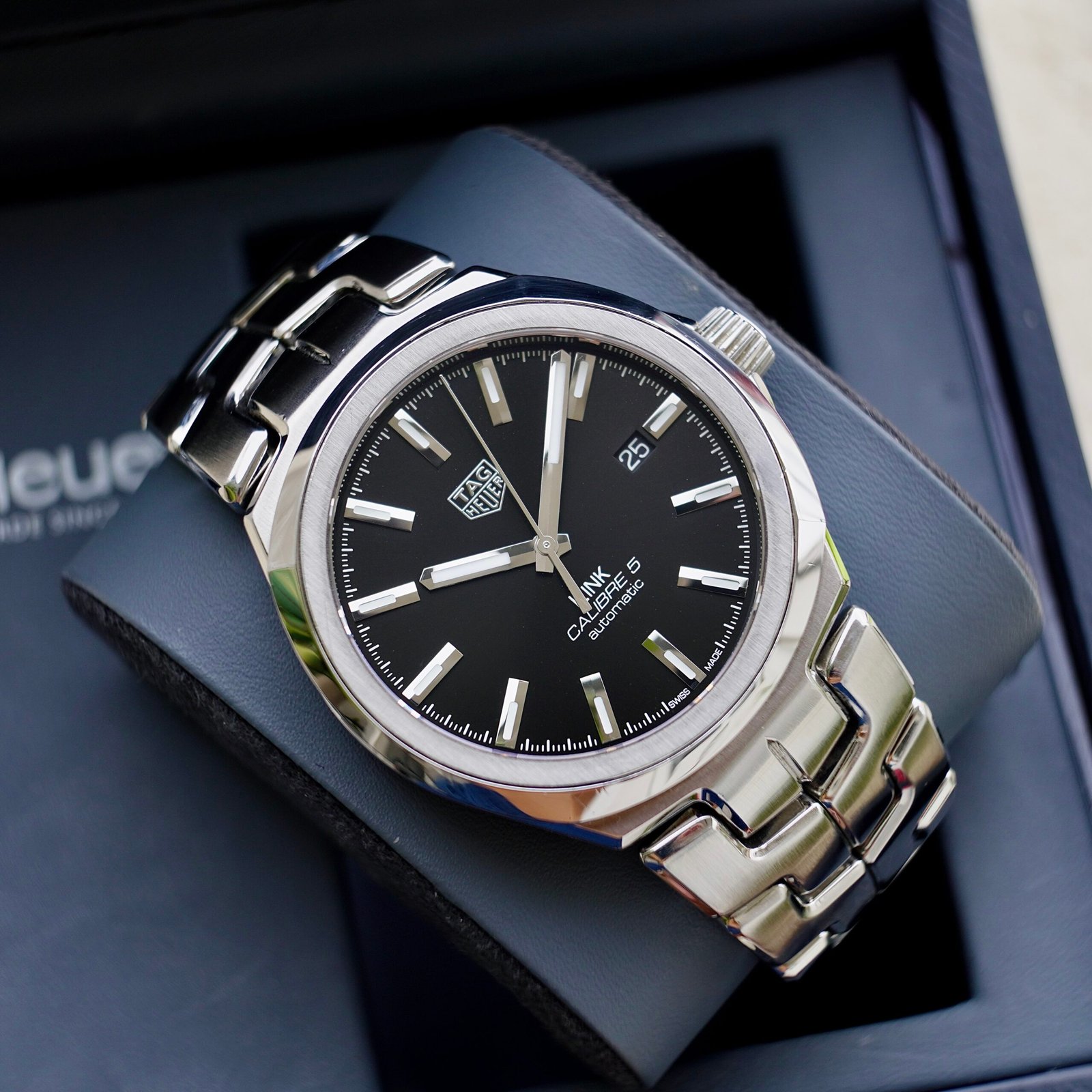 Đồng hồ Tag Heuer Link Calibre 5 41mm - WBC2110.BA0603 - Ảnh 5