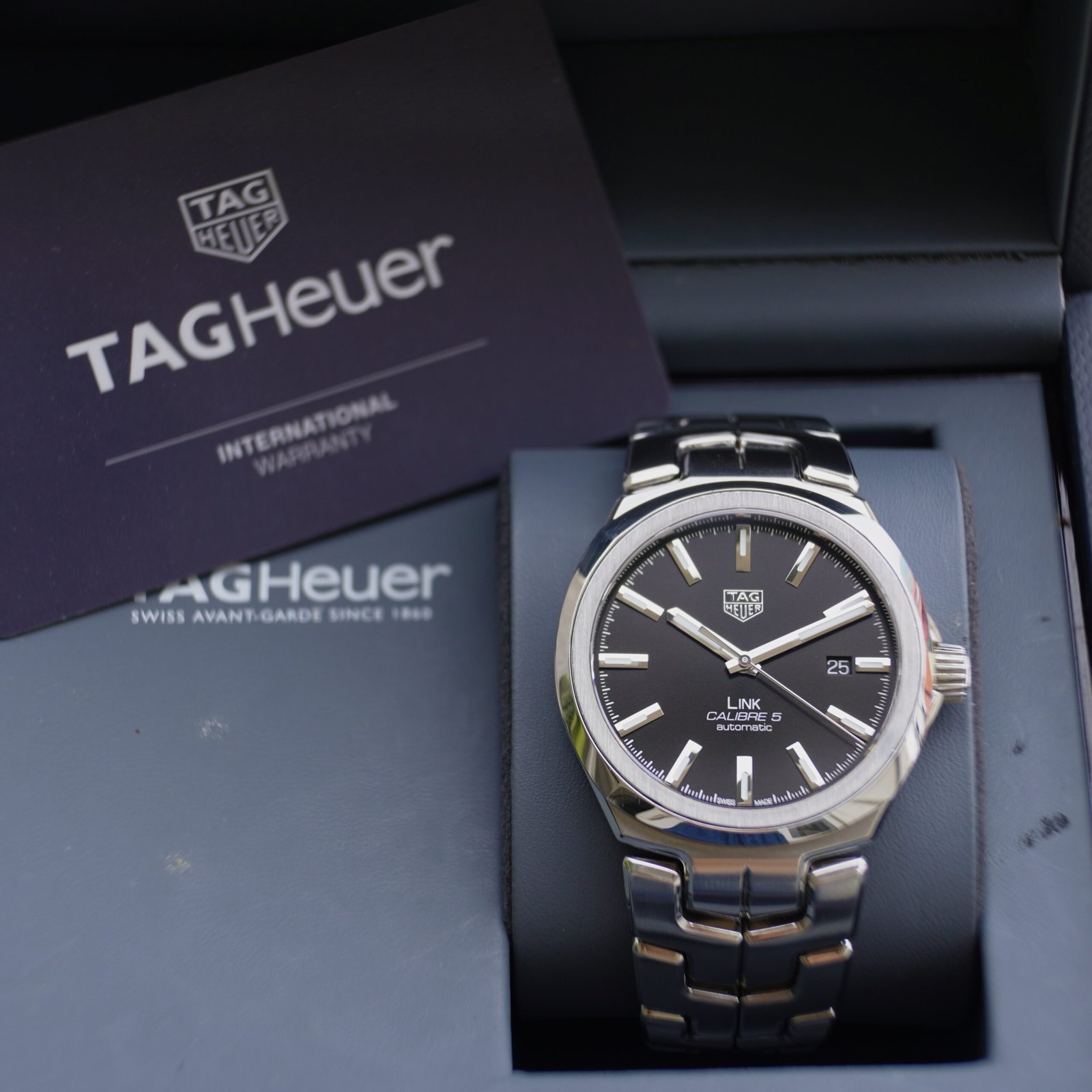 Đồng hồ Tag Heuer Link Calibre 5 41mm - WBC2110.BA0603 - Ảnh 6