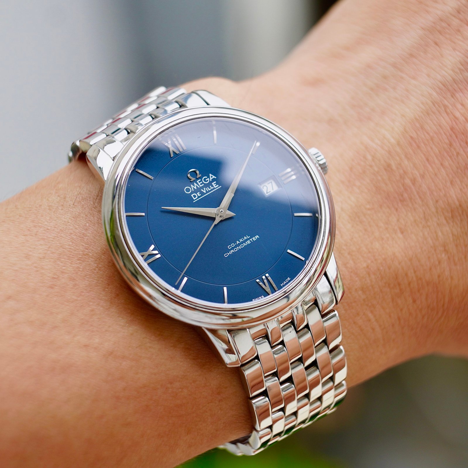 Omega De Ville Prestige 39.5 Blue Dial