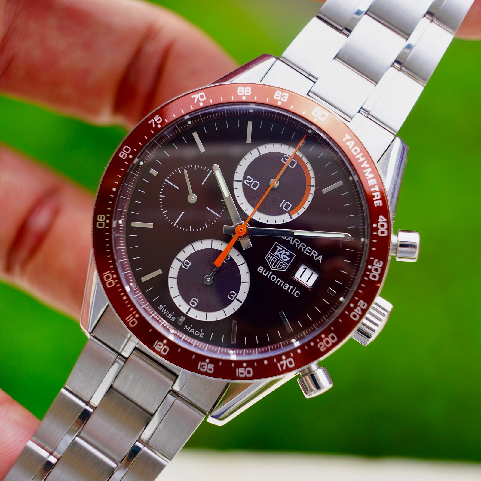 Tag Heuer Carrera Chronograph Brown Dial 41mm - CV2013.BA0794 - Ảnh 4