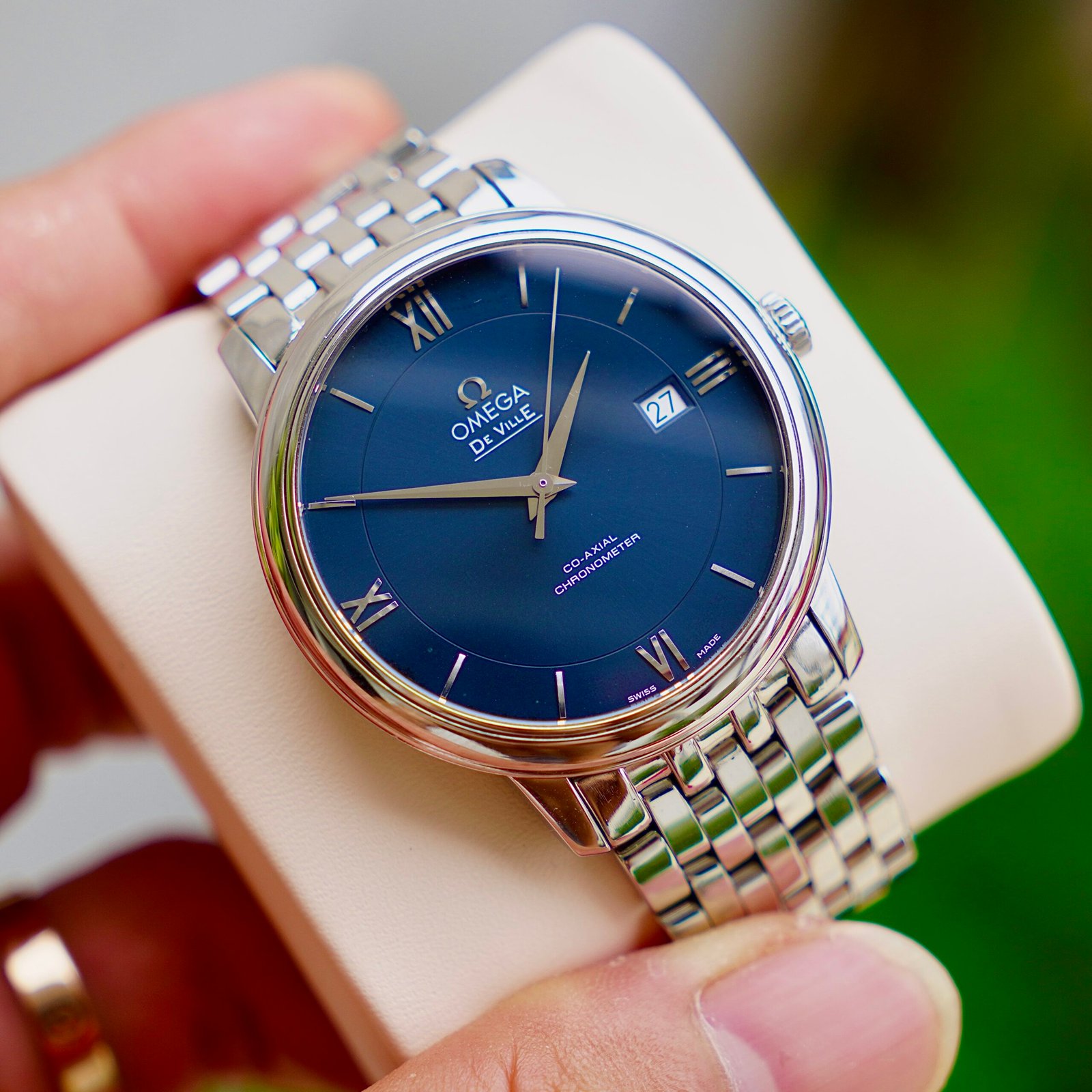 Omega De Ville Prestige 39.5mm Blue Dial - Ref. 424.10.40.20.03.001 - Ảnh 6