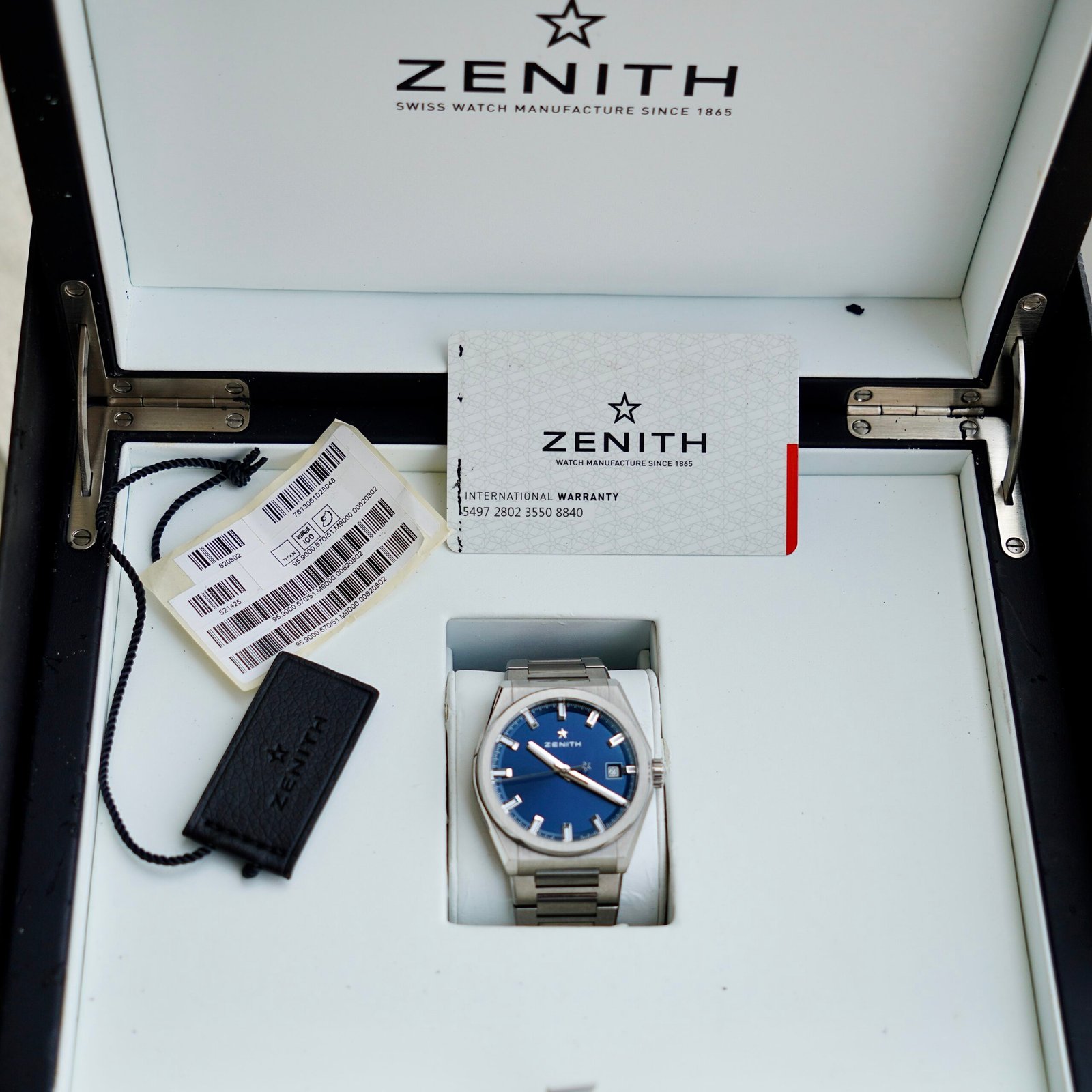 Zenith Defy Classic Blue Titanium 41mm - 95.9000.670/51.M9000  - Ảnh 6