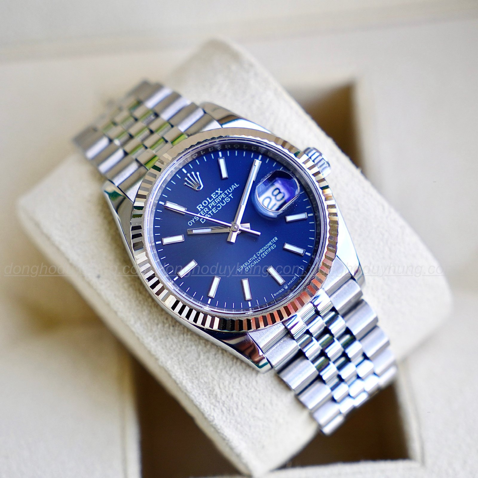 Rolex Datejust 36 Mặt Xanh - 126234 - Ảnh 4