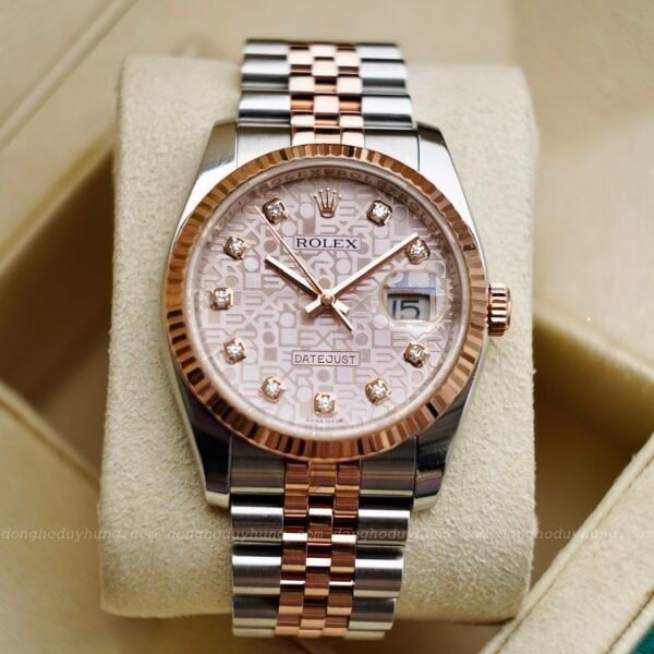Rolex Datejust 116231 - Mặt Vi Tính Hồng