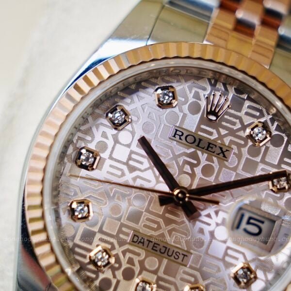 Rolex Datejust 116231 - Mặt Vi Tính Hồng - Ảnh 6