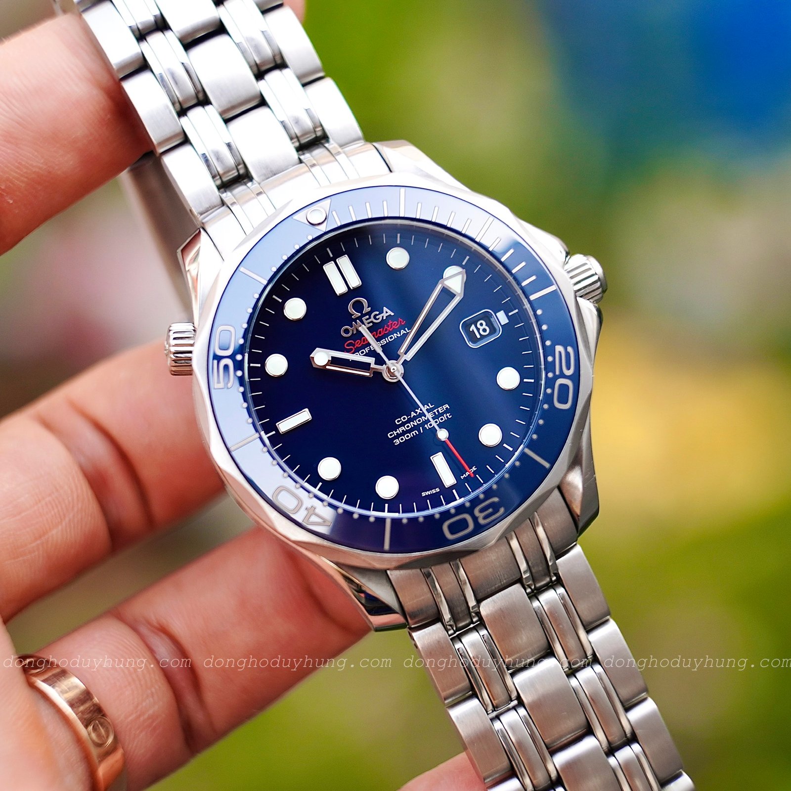 Omega Seamaster Diver 300M 41mm 212.30.41.20.03.001 – Mặt xanh máy Co-Axial 2500 - Đã qua sử dụng - Ảnh 4