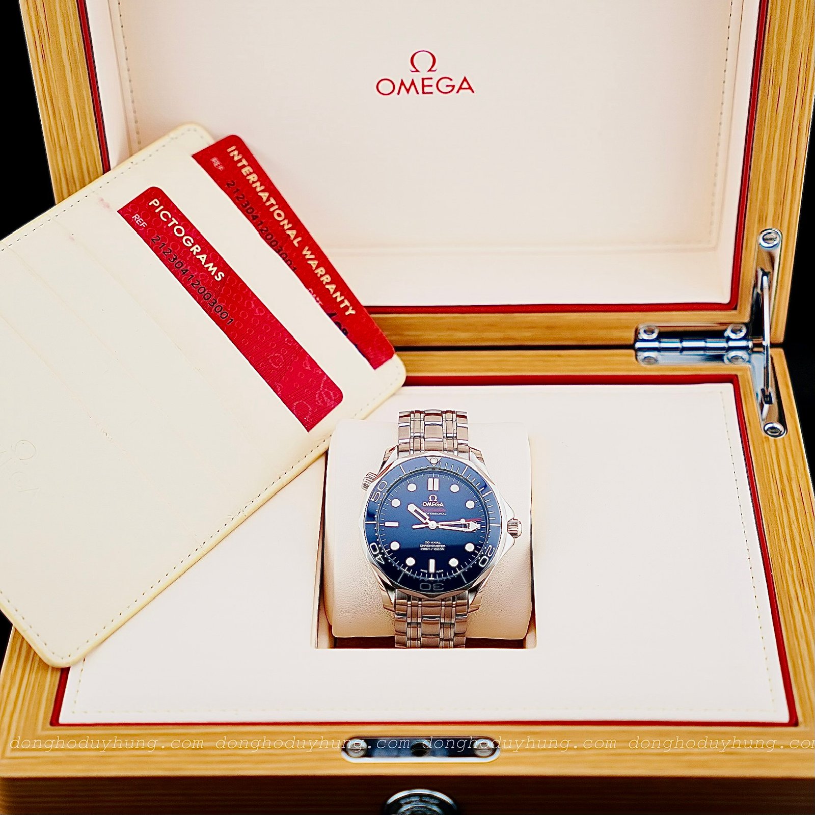 Omega Seamaster Diver 300M 41mm 212.30.41.20.03.001 – Mặt xanh máy Co-Axial 2500 - Đã qua sử dụng - Ảnh 6