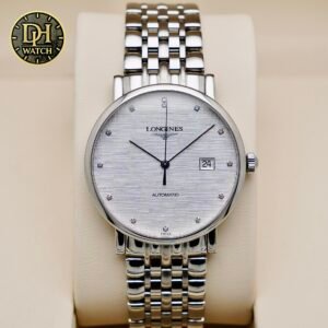 Longines Elegant Collection L4.910.4.77.6 Automatic 39mm - Mặt lụa, cọc kim cương - Đã qua sử dụng