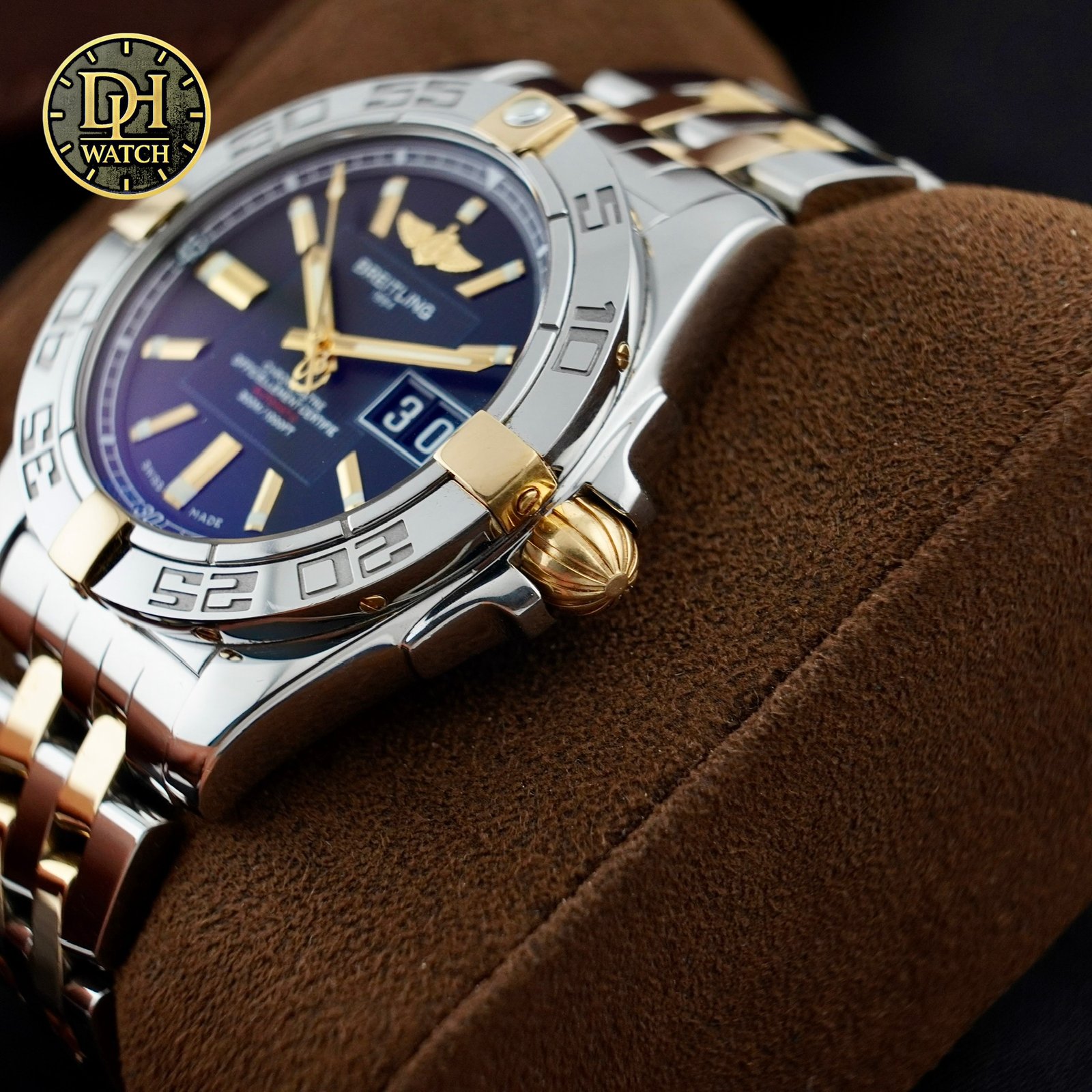Breitling Galactic 41 B49350 Big Date Demi Vàng Fullbox 2020 – Sang trọng, thể thao và đẳng cấp - Đã qua sử dụng - Ảnh 7