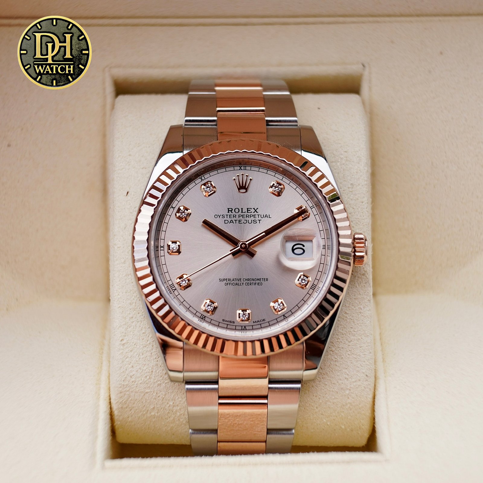 Rolex Datejust 41 126331 Mặt Số Sundust Kim Cương - Vẻ Đẹp Sang Trọng Của Everose Rolesor - Đã qua sử dụng