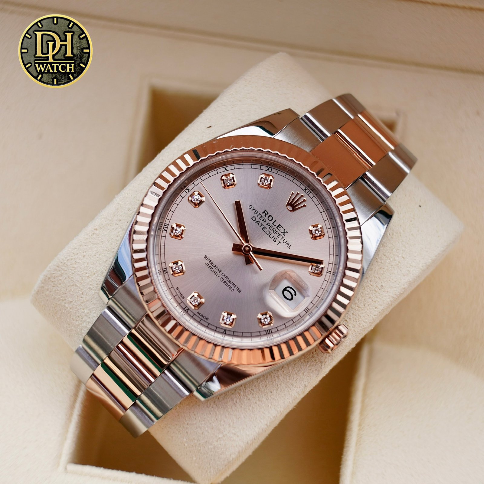 Rolex Datejust 41 126331 Mặt Số Sundust Kim Cương - Vẻ Đẹp Sang Trọng Của Everose Rolesor - Đã qua sử dụng - Ảnh 3