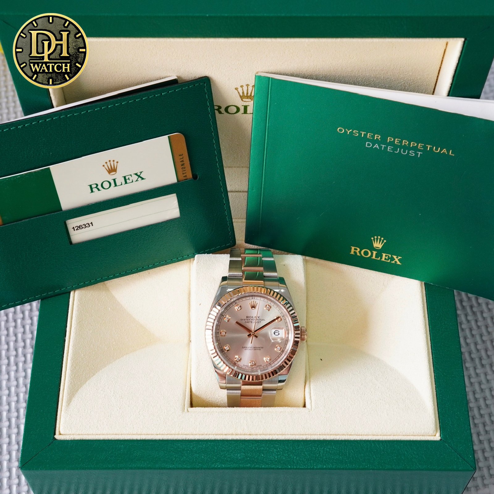 Rolex Datejust 41 126331 Mặt Số Sundust Kim Cương - Vẻ Đẹp Sang Trọng Của Everose Rolesor - Đã qua sử dụng - Ảnh 7