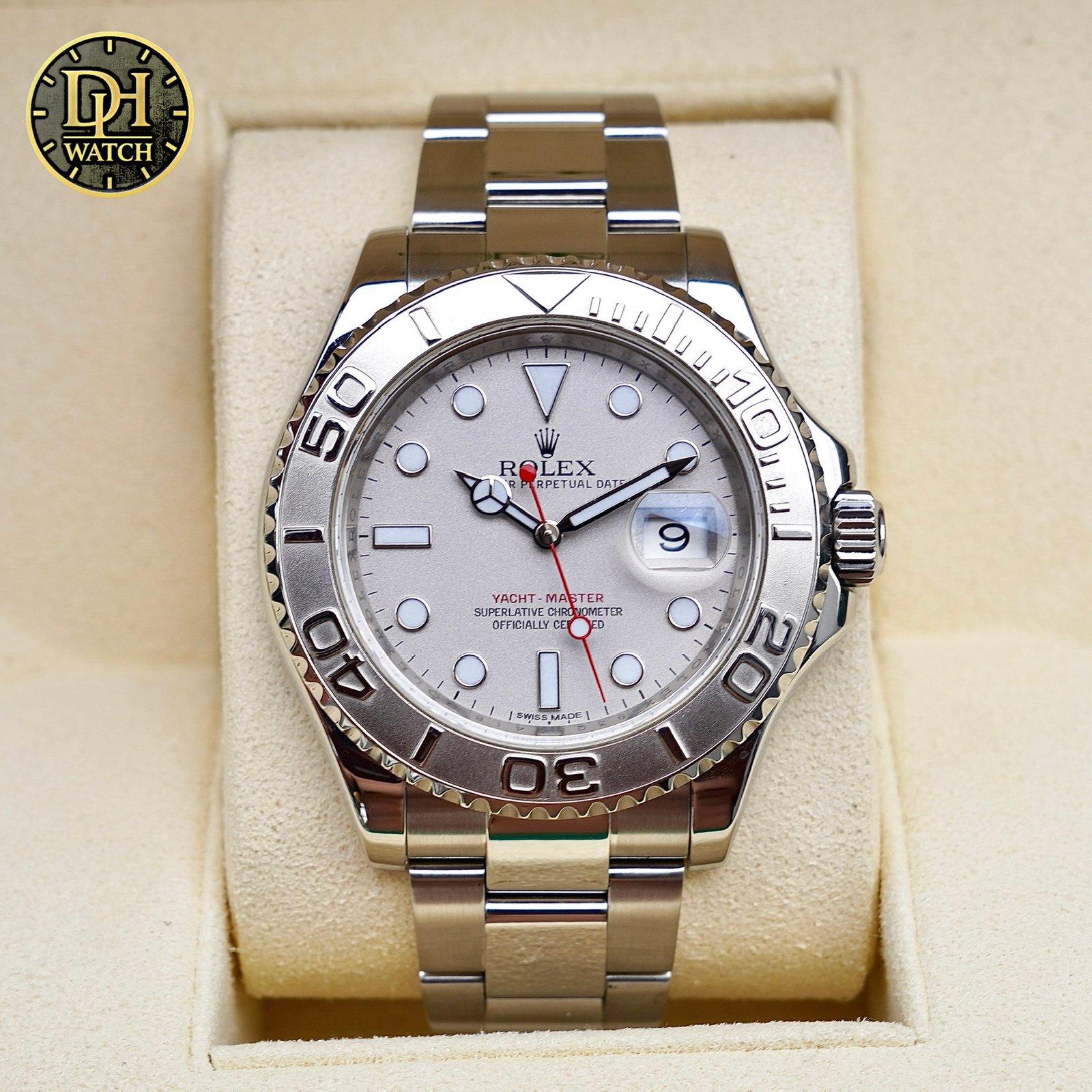Rolex Yacht-Master 40 116622 Mặt Platinum - Đồng Hồ Thể Thao Sang Trọng Đậm Chất Rolex - Đã qua sử dụng